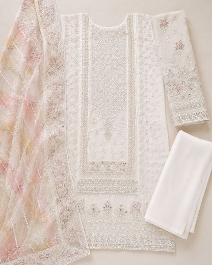 3Pcs Heavy Sequins Embroidered Chiffon Organza Collection – image 3 of 3