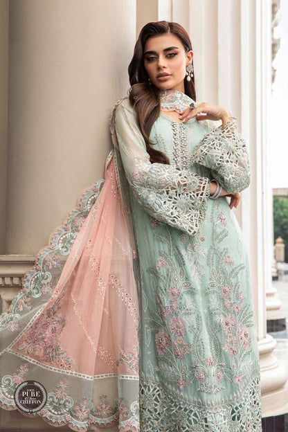 Luxury Heavy Embroidered Chiffon 3 Piece Unstitched Suit – image 1 of 9
