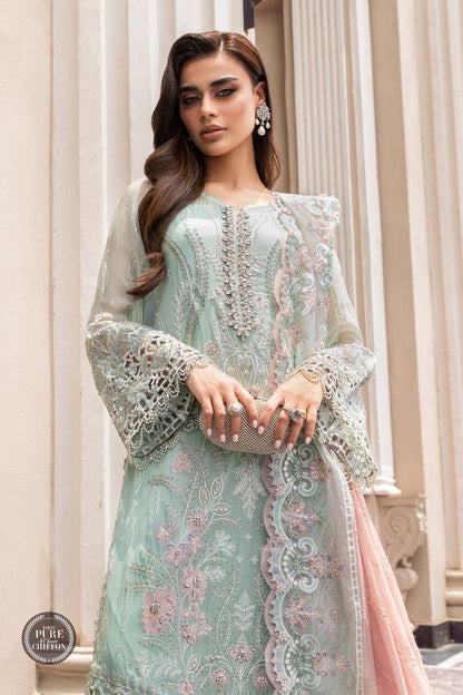 Luxury Heavy Embroidered Chiffon 3 Piece Unstitched Suit – image 3 of 9