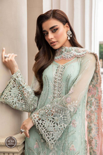 Luxury Heavy Embroidered Chiffon 3 Piece Unstitched Suit – image 2 of 9