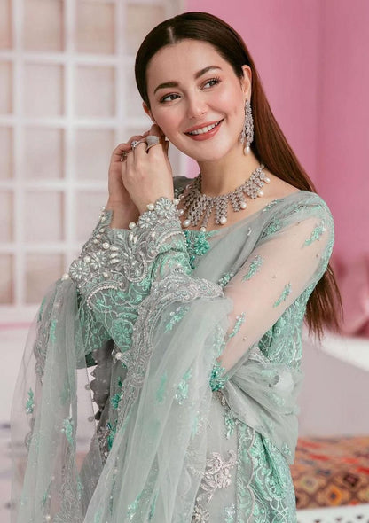 3 Piece Heavy Embroidered Organza Bridal Suit with Tassel Dupatta – image 2 of 5