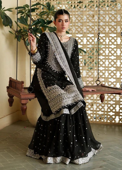 Luxury Chiffon Heavy Embroidered 3 Piece Suit with Spangle Work Dupatta – image 3 of 6