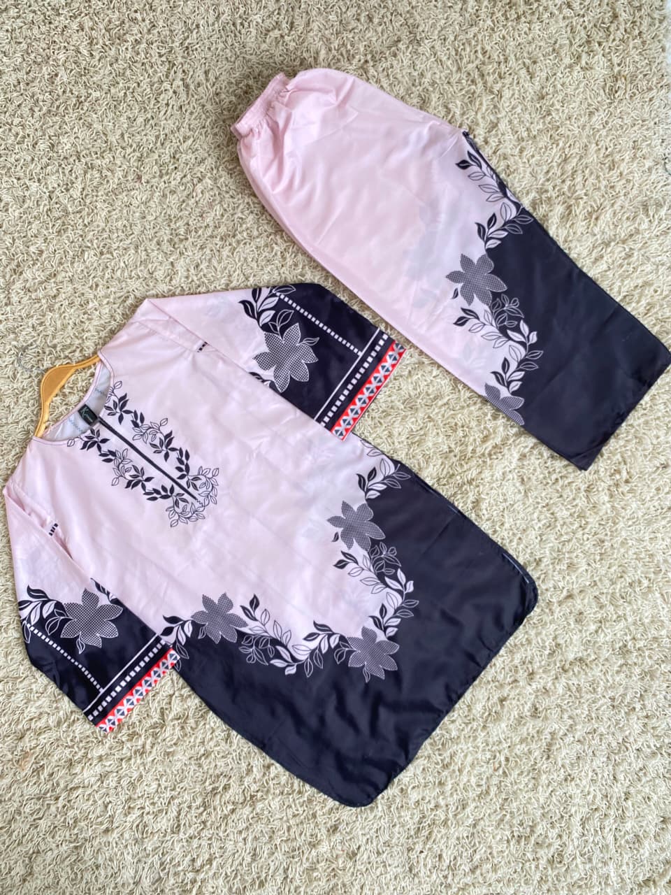 Blush Pink Printed 2 Piece Co-ord Set – image 3 of 4