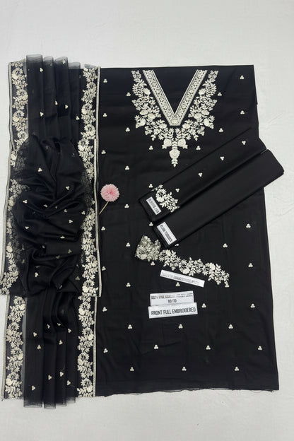 PEZWAAN Heavy Embroidered 3 Piece Lawn Suit – image 6 of 13