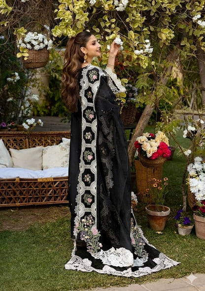 Elaf Khaddi Net Chikankari Embroidered 3 Piece Lawn Suit – image 14 of 19