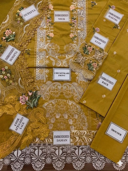 Elaf Khaddi Net Chikankari Embroidered 3 Piece Lawn Suit – image 19 of 19