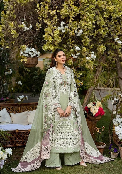 Elaf Khaddi Net Chikankari Embroidered 3 Piece Lawn Suit – image 10 of 19