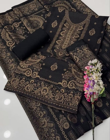 Pashmina Jacquard Printed 3 Piece Suit – image 4 of 10