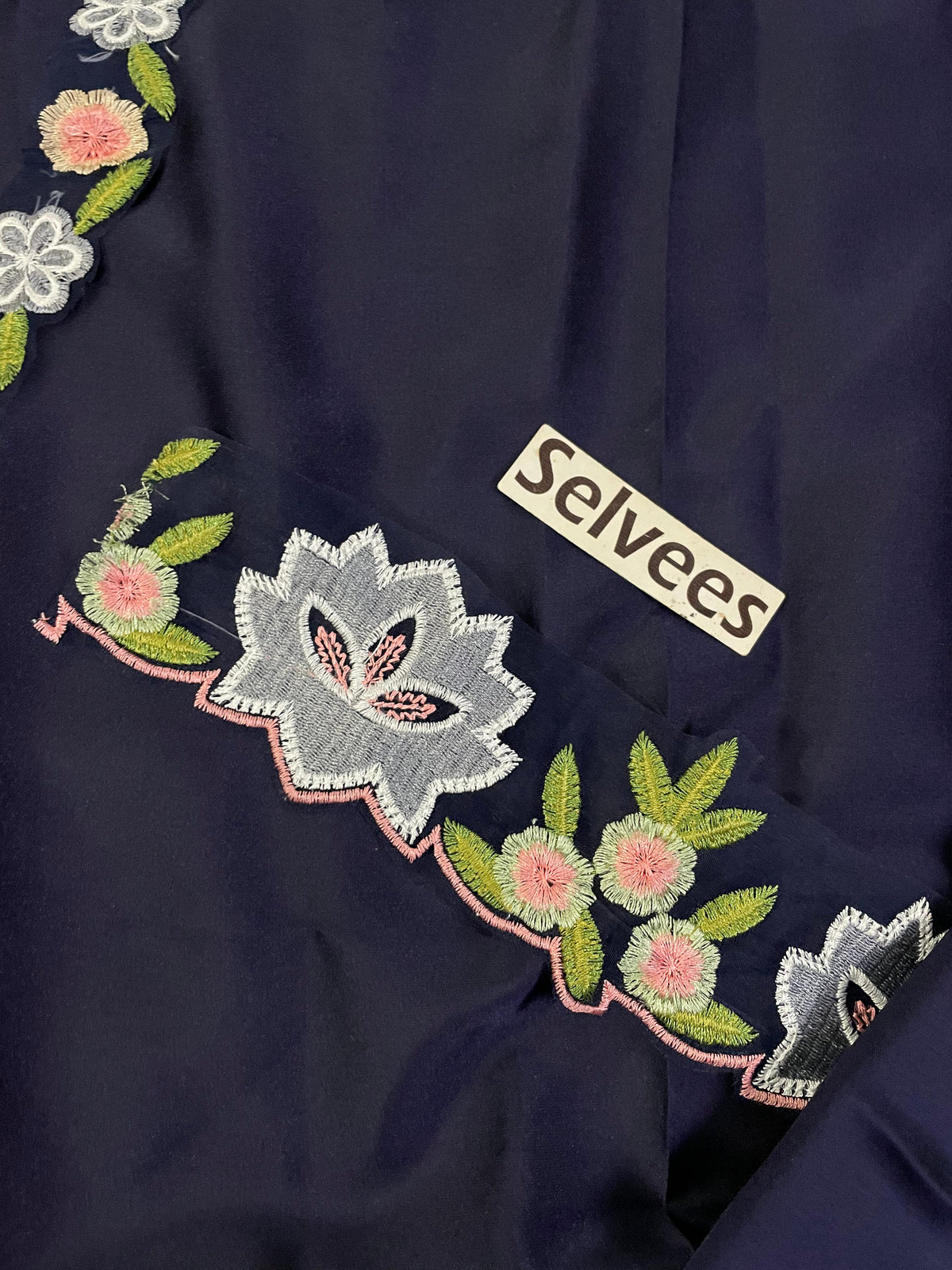 Nazish Jahangir Sage Green Embroidered Shamooz Silk Suit